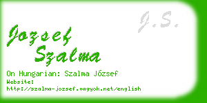 jozsef szalma business card